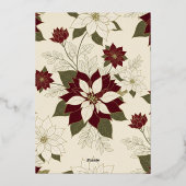 Feliz Navidad Gold Dorado Christmas Folie Feestdagenkaart (Achterkant)