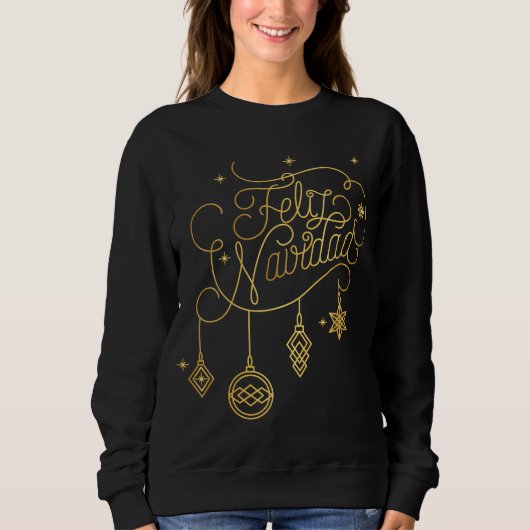 Feliz Navidad Golden Artline Trui (Voorkant)