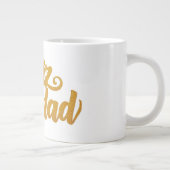 "Feliz Navidad" Goldener Schriftzug Spanisch Grote Koffiekop (Rechts)