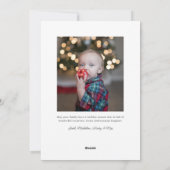 Feliz Navidad gradiënt Headline Holiday Kaart (Achterkant)