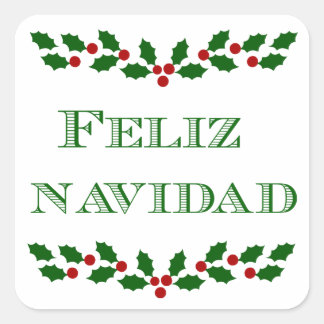 Feliz Navidad- Groen lettertype- stickers