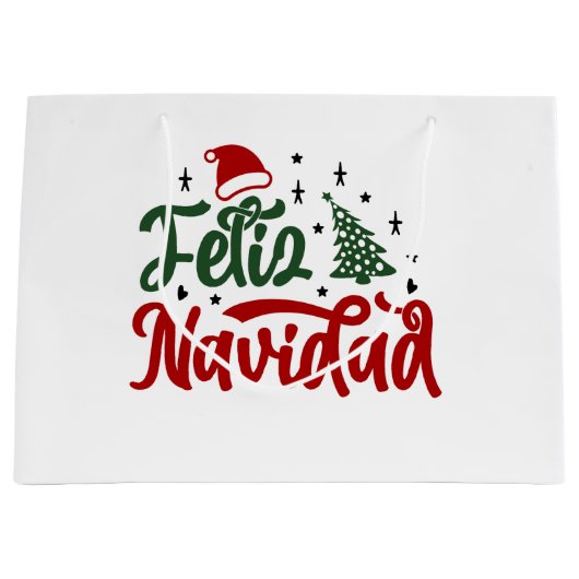 Feliz Navidad Groot Cadeauzakje (Voorkant)