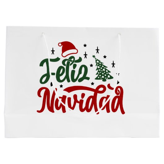 Feliz Navidad Groot Cadeauzakje (Achterkant)