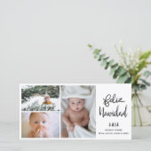 Feliz Navidad | Handgeschreven scriptvakantiefoto Feestdagenkaart (Staand voorkant)