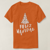 Feliz Navidad Happy Christmas in Spanish  T-shirt (Design voorkant)