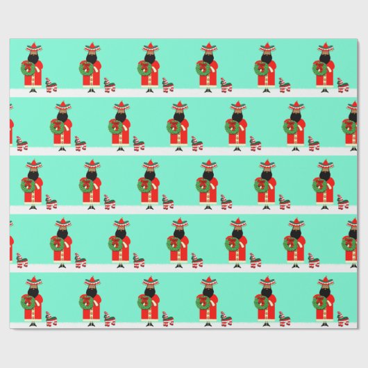 Feliz Navidad Holiday Gift Cadeaupapier (Vlak)