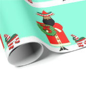 Feliz Navidad Holiday Gift Cadeaupapier (Rol Hoek)