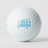 Feliz Navidad Holiday Golfballen (Voorkant)