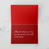 Feliz Navidad Holiday Kaart (Binnen)