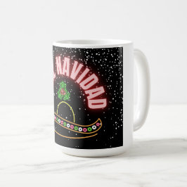 Feliz Navidad Holiday Neon Koffiemok