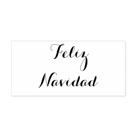 Feliz Navidad - houtstempel Rubberstempel (Afrduk)
