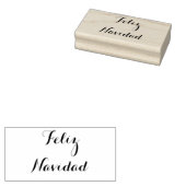 Feliz Navidad - houtstempel Rubberstempel (Gestempeld)