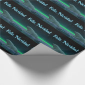 Feliz Navidad - Ice Edge Polar Beer Cadeaupapier (Hoek)