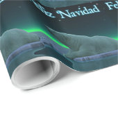 Feliz Navidad - Ice Edge Polar Beer Cadeaupapier (Rol Hoek)