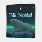 Feliz Navidad - Ice Edge Polar Beer Keramisch Ornament (Links)