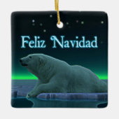 Feliz Navidad - Ice Edge Polar Beer Keramisch Ornament (Voorkant)