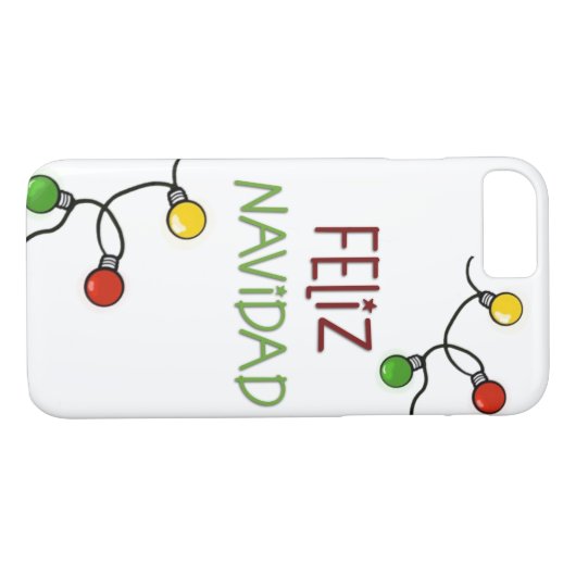 Feliz Navidad iPhone Case (Achterkant (Horizontaal))