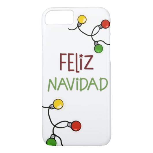Feliz Navidad iPhone Case (Achterkant)