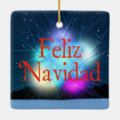 Feliz Navidad - Jack Frost Keramisch Ornament (Achterkant)