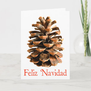 Feliz Navidad - Jerusalem Pine Cone Feestdagen Kaart