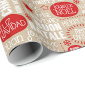 Feliz Navidad Joyeux Noel Buon Natale Cadeaupapier (Rol Hoek)