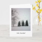 Feliz Navidad Kaart (Gele Bloem)