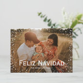Feliz Navidad - Kaart voor volledige fotoopname (Staand voorkant)