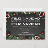 Feliz Navidad Kantoor Bedrijf Kerstfeest Kaart (Voorkant)