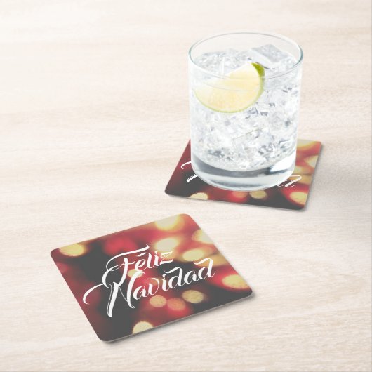 Feliz Navidad Kartonnen Onderzetters (Insitu)