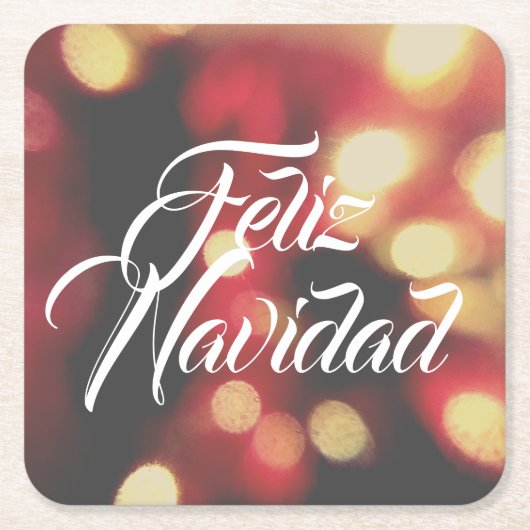 Feliz Navidad Kartonnen Onderzetters (Voorkant)