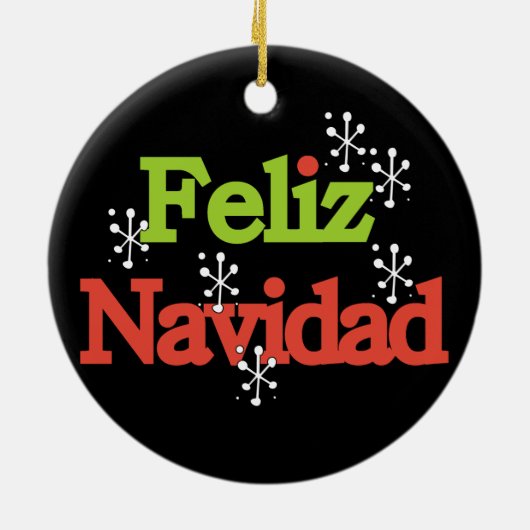 Feliz Navidad Keepsake Ornament (Achterkant)