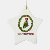 Feliz Navidad Keramisch Ornament (Rechts)