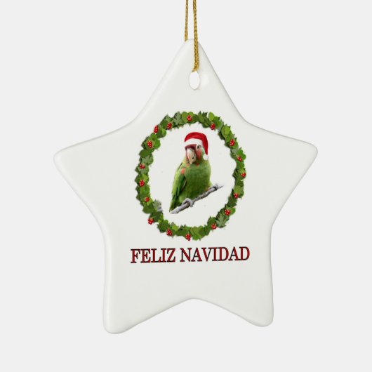 Feliz Navidad Keramisch Ornament (Rechts)