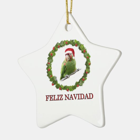 Feliz Navidad Keramisch Ornament (Links)