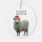 Feliz Navidad Keramisch Ornament (Links)
