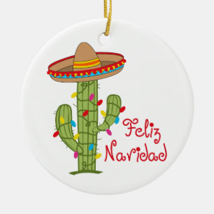 Feliz Navidad Keramisch Ornament