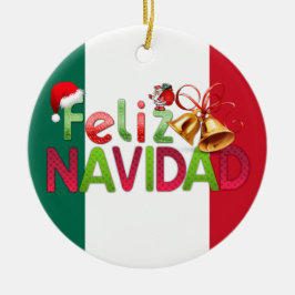 Feliz Navidad Keramisch Ornament