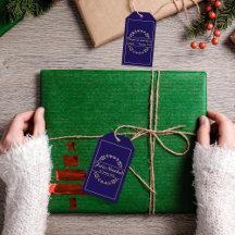 Feliz Navidad Kerst Blauw & Gouden Jesaja 9:6