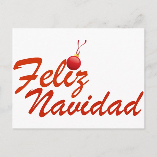 Feliz Navidad kerst Feestdagenkaart (Voorkant)
