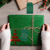 Feliz Navidad Kerst Gouden Wit Jesaja 9:6 Cadeaulabel