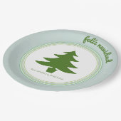 Feliz Navidad: kerstboom: Gepersonaliseerd Papieren Bordje (Gekanteld)