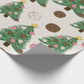 Feliz Navidad | Kerstboom in Concha Cadeaupapier (Hoek)