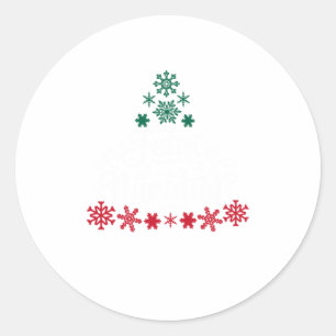 Feliz Navidad-kerstboom Mexicaanse spa Ronde Sticker