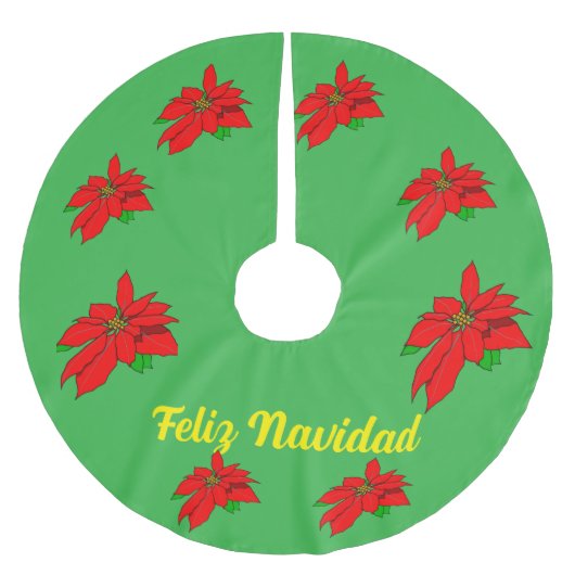 Feliz Navidad Kerstboomrok Kerstboom Rok (Voorkant)
