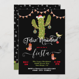 Feliz Navidad-kerstcactus Kaart