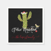 Feliz Navidad-kerstcactus Servet (Voorkant)