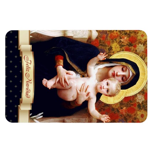 Feliz Navidad. Kerstcadeau Magnet in het Spaans Magneet (Horizontaal)