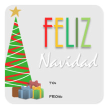 Feliz Navidad Kerstcadeau Stickers