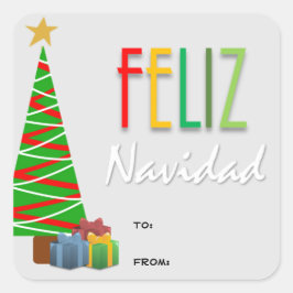 Feliz Navidad Kerstcadeau Stickers
