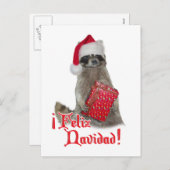 Feliz Navidad - kerstcadeauBandit Feestdagenkaart (Voorkant / Achterkant)